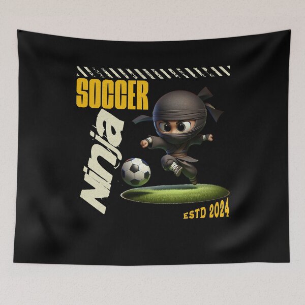 Item preview, SOCCER NINJA - CUTE KWAII LITTLE SOCCER PLAYER designed and sold by justyna-s28.