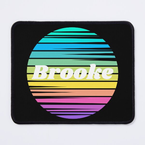 Item preview, Brooke | Brooke Colorful Name | Sunset Beach | Cool Names | Stripes designed and sold by ShroomMagic.