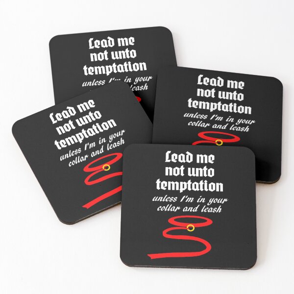 Item preview, Lead Me Not Black Background designed and sold by LeatherRebel75.
