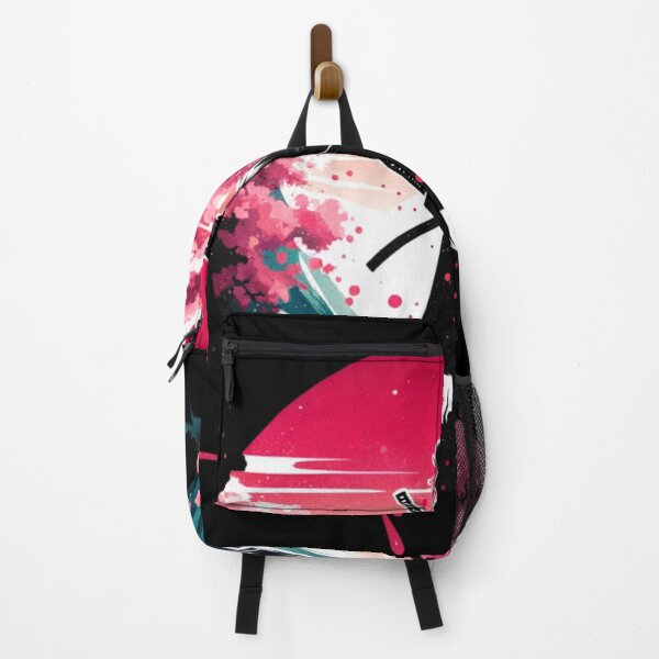 Item preview, Japanese landscape with samurai, katana, cherry blossoms, modern style designed and sold by Pflugart.