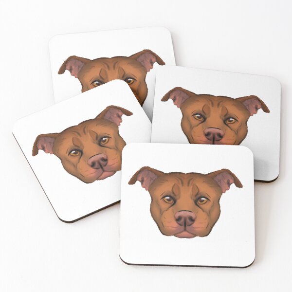 Item preview, rednose pit head designed and sold by swamppuppydesigns.