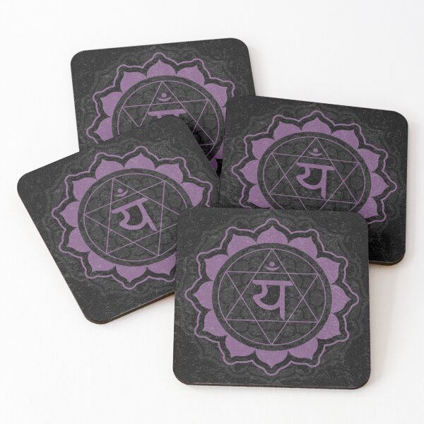 Item preview, Heart Chakra Mandala - Coal + Plum designed and sold by Irene Estelle.