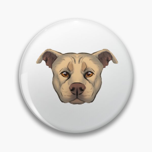 Item preview, fawn rednose pit head designed and sold by swamppuppydesigns.