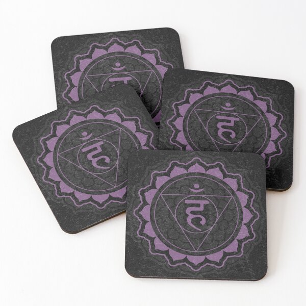 Item preview, Throat Chakra Mandala - Coal + Plum designed and sold by Irene Estelle.