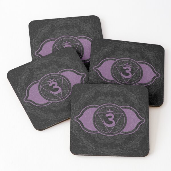 Item preview, Third Eye Chakra Mandala - Coal + Plum designed and sold by Irene Estelle.