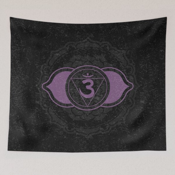Item preview, Third Eye Chakra Mandala - Coal + Plum designed and sold by Irene Estelle.