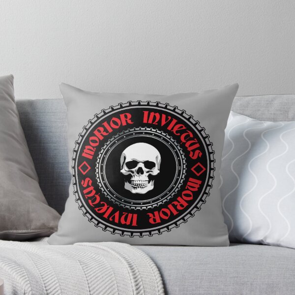 Item preview, Morior Invictus Skull Logo - Inspirational Powerful Latin Phrase Quote designed and sold by WIZECROW.