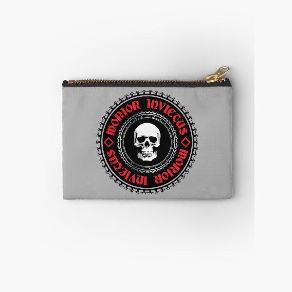 Item preview, Morior Invictus Skull Logo - Inspirational Powerful Latin Phrase Quote designed and sold by WIZECROW.