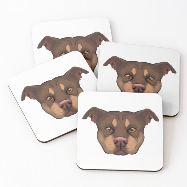 Item preview, chocolate/tan pit head designed and sold by swamppuppydesigns.