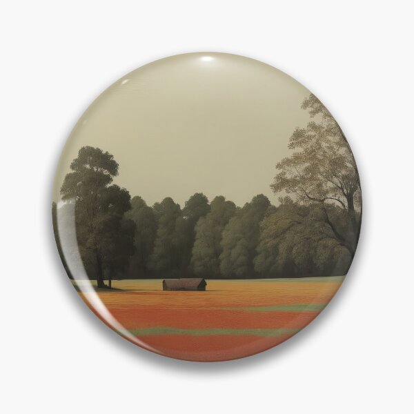 Item preview, Vintage Countryside Landscape Painting  designed and sold by TheRedPixels.