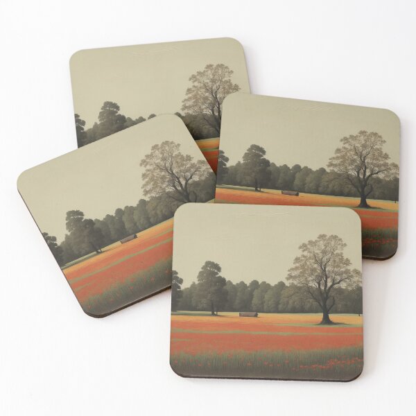 Item preview, Vintage Countryside Landscape Painting  designed and sold by TheRedPixels.
