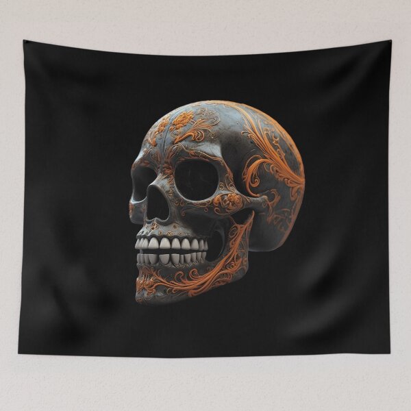 Item preview, extremely detailed and intricate human skull designed and sold by Fantasymachine.