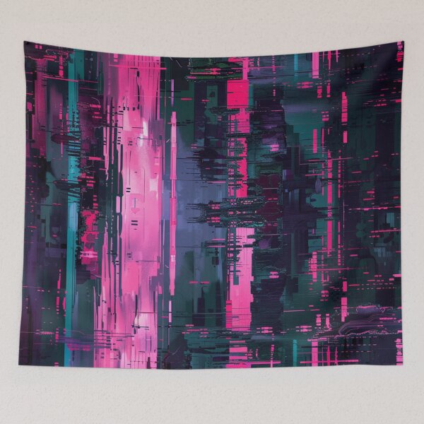 Item preview, Glitch Cyberpunk Pattern designed and sold by GrinGalore.