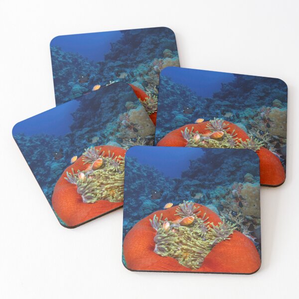 Item preview, Anemone fish in large orange sea anemone designed and sold by slonchak.