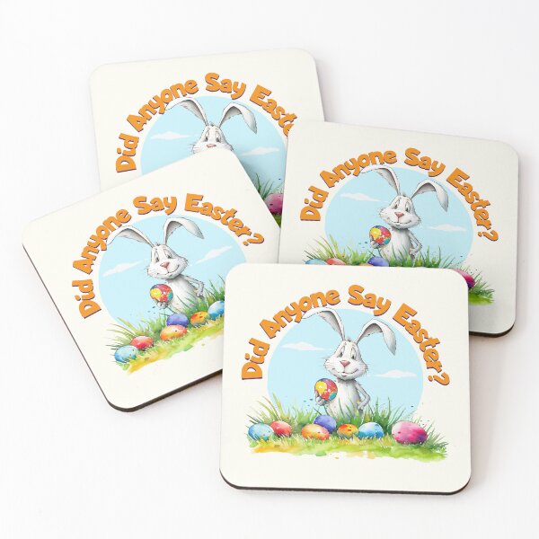 Item preview, Did Anyone Say Easter? Cute Funny Bunny Rabbit designed and sold by PrintFanDesign.