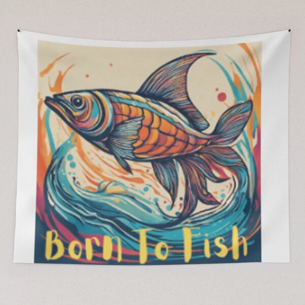 Item preview, Born To Fish designed and sold by OptimaShirts.