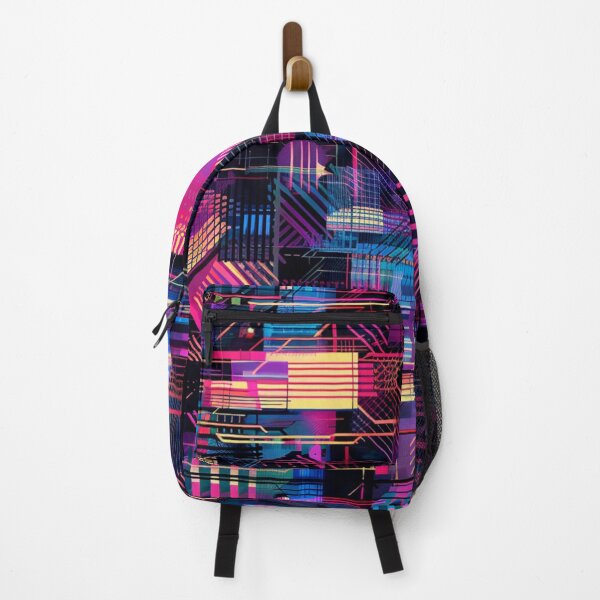 Item preview, Glitch Geometrical Cyberpunk Pattern designed and sold by GrinGalore.