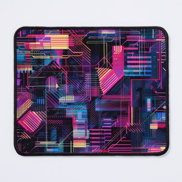 Item preview, Glitch Geometrical Cyberpunk Pattern designed and sold by GrinGalore.