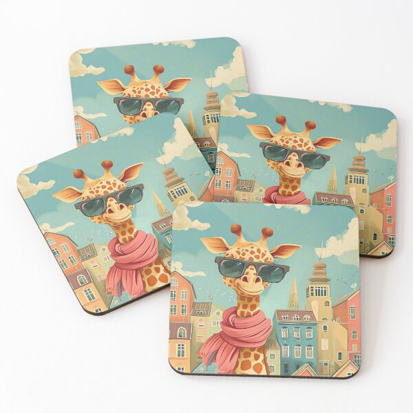 Item preview, Whimsical Giraffe Adventure designed and sold by cute-animals99.