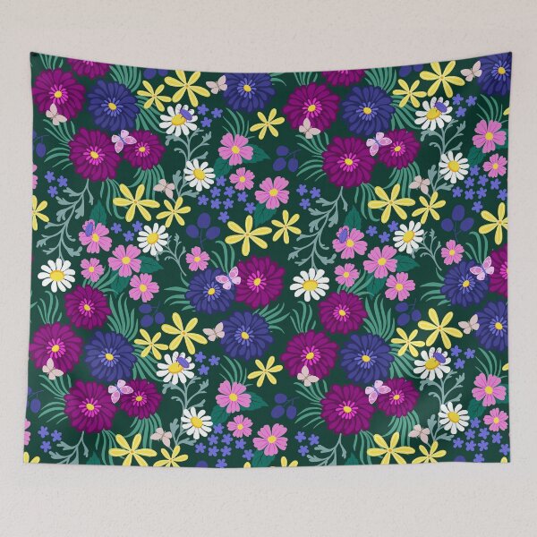 Item preview, Summer garden floral pattern designed and sold by Vanessa Bentley.
