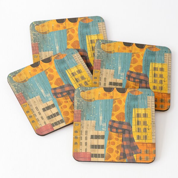 Item preview, Whimsical Giraffe Parade designed and sold by cute-animals99.