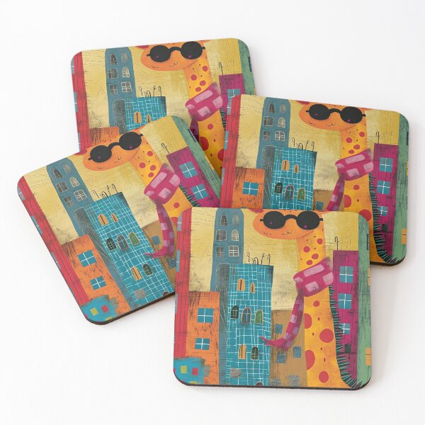 Item preview, Whimsical Giraffe Parade designed and sold by cute-animals99.