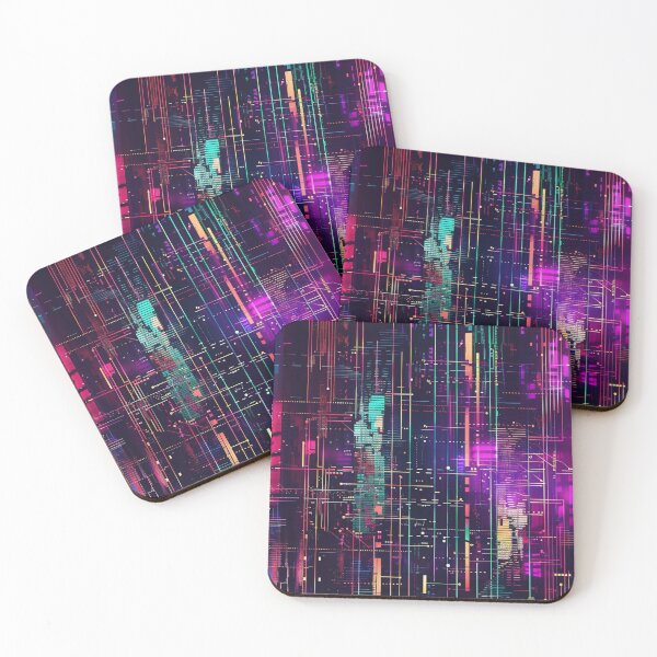 Item preview, Cyberpunk Pattern Glitch Magenta designed and sold by GrinGalore.