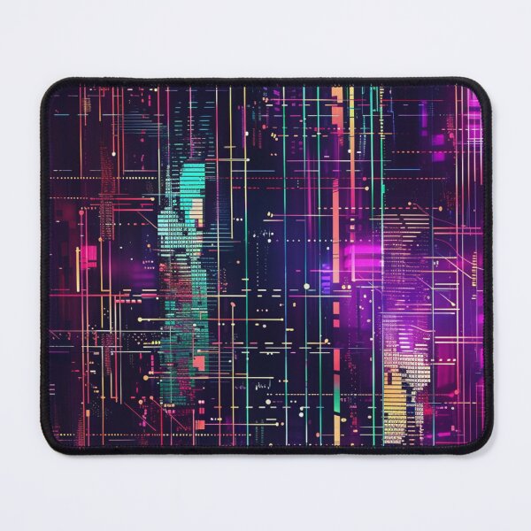Item preview, Cyberpunk Pattern Glitch Magenta designed and sold by GrinGalore.