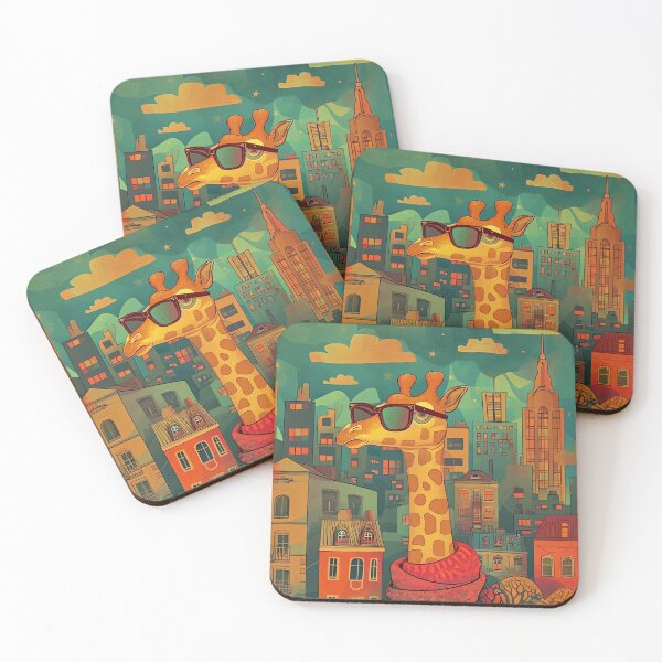 Item preview, Whimsical Giraffe Delight designed and sold by cute-animals99.