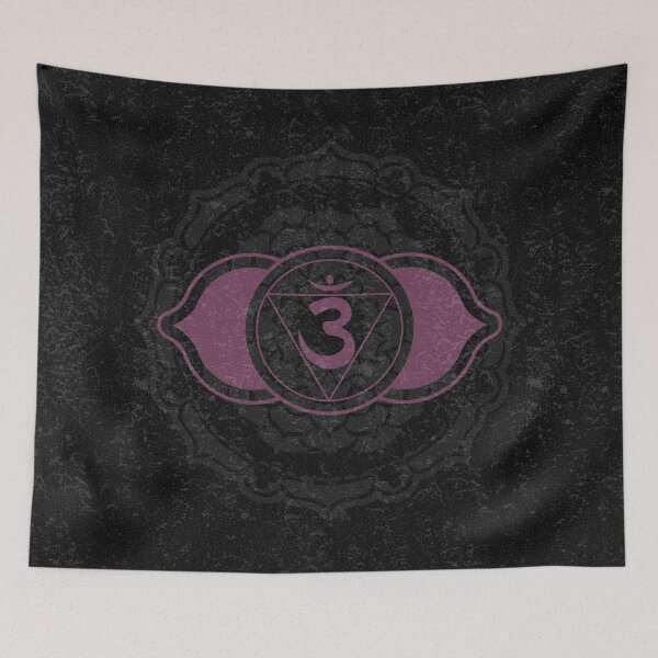Item preview, Third Eye Chakra Mandala - Coal + Beet designed and sold by Irene Estelle.