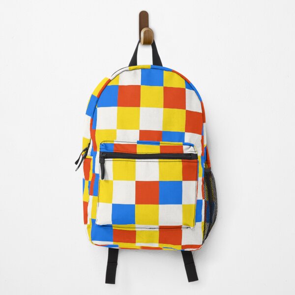 Item preview, Funfair checkerboard - colorful checks in blue, red, yellow and white designed and sold by Muxune.