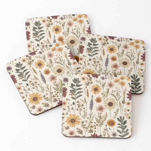 Item preview, Pressed Boho Wildflowers Cottagecore Botanical Floral Pattern designed and sold by Trendz by Ami.