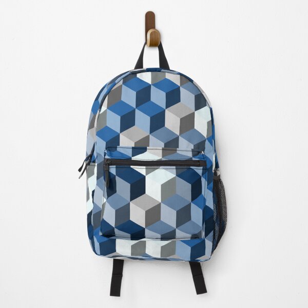 Item preview, Winter Blues 3D Cube Pattern designed and sold by Phil Tessier Too.