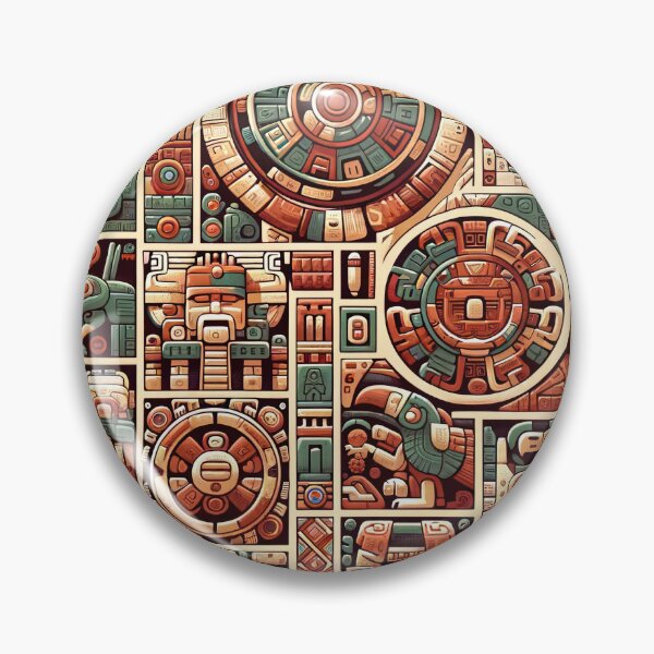 Item preview, seamless pattern ancient maya tribe designed and sold by rizaldz.