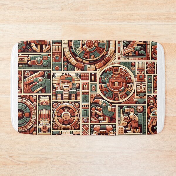 Item preview, seamless pattern ancient maya tribe designed and sold by rizaldz.