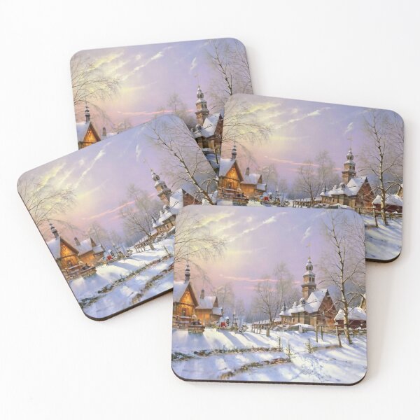 Item preview, Village in winter designed and sold by M-Y-A-R-T-.