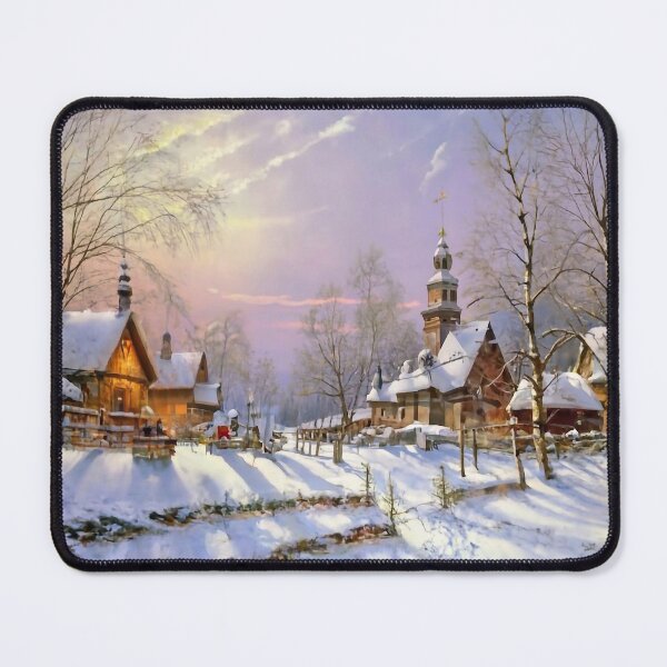 Item preview, Village in winter designed and sold by m-y-A-I-A-R-T-.
