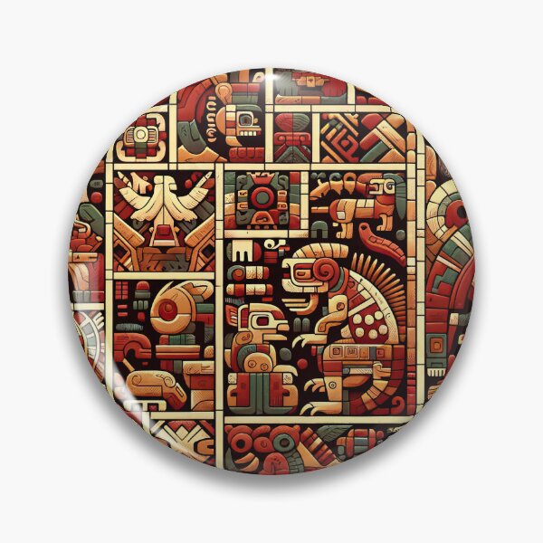 Item preview, seamless pattern ancient maya tribe designed and sold by rizaldz.
