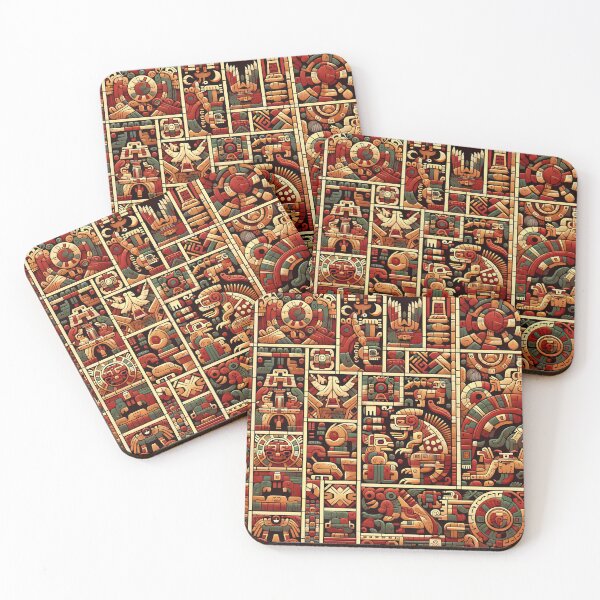 Item preview, seamless pattern ancient maya tribe designed and sold by rizaldz.