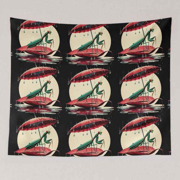 Item preview, Mantis in the rain designed and sold by TOMASZ-ART.
