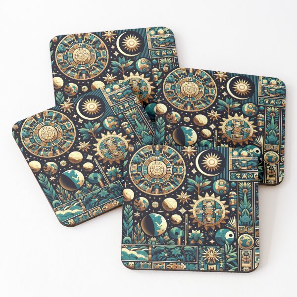 Item preview, seamless pattern ancient maya tribe designed and sold by rizaldz.