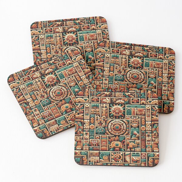 Item preview, seamless pattern ancient maya tribe designed and sold by rizaldz.