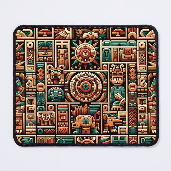 Item preview, seamless pattern ancient maya tribe designed and sold by rizaldz.