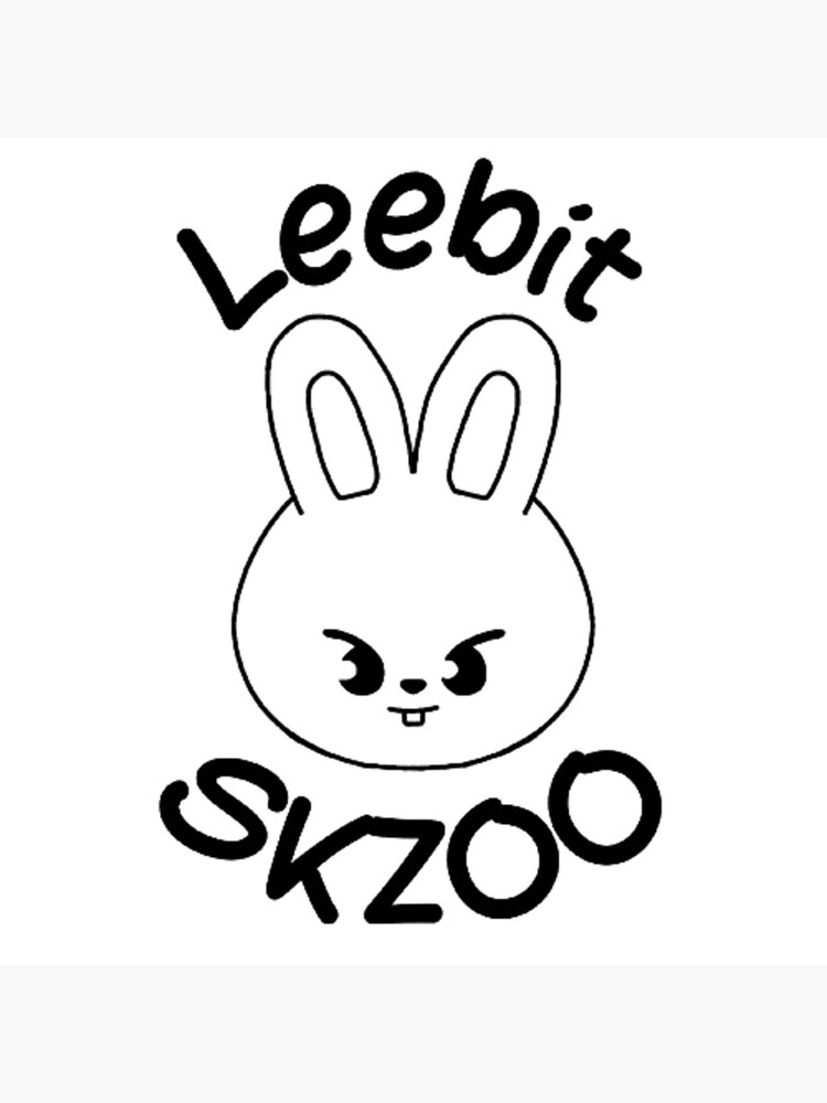 Stray Kids - Skzoo Leebit Head w/ Name [BLACK OUTLINE