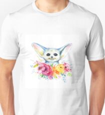 Hand drawn watercolor fennec fox Unisex T-Shirt