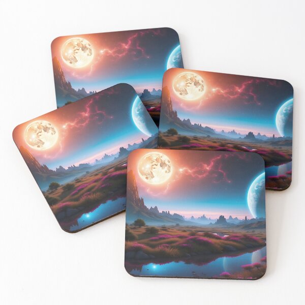 Item preview, Lunar Embrace: Tranquil Night by the Celestial River designed and sold by ArtComixHaven.