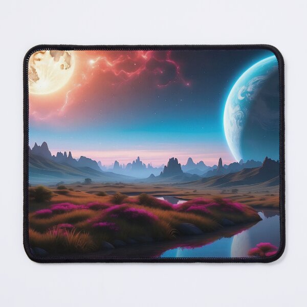 Item preview, Lunar Embrace: Tranquil Night by the Celestial River designed and sold by ArtComixHaven.