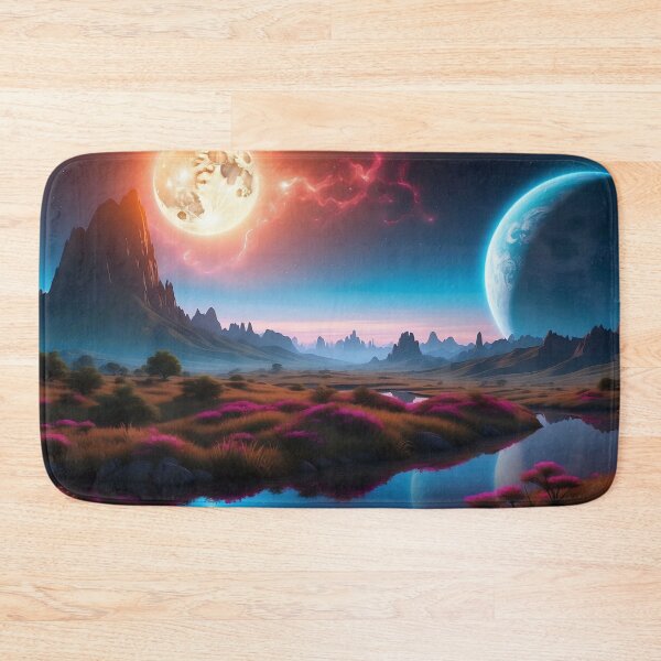 Item preview, Lunar Embrace: Tranquil Night by the Celestial River designed and sold by ArtComixHaven.