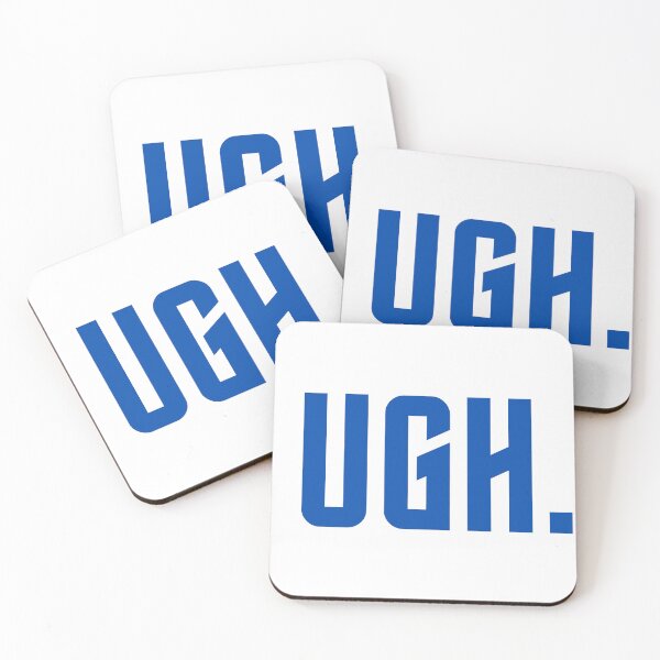 Item preview, Minimalistic 'UGH' Typography Design with Square Elements designed and sold by ironpalette.