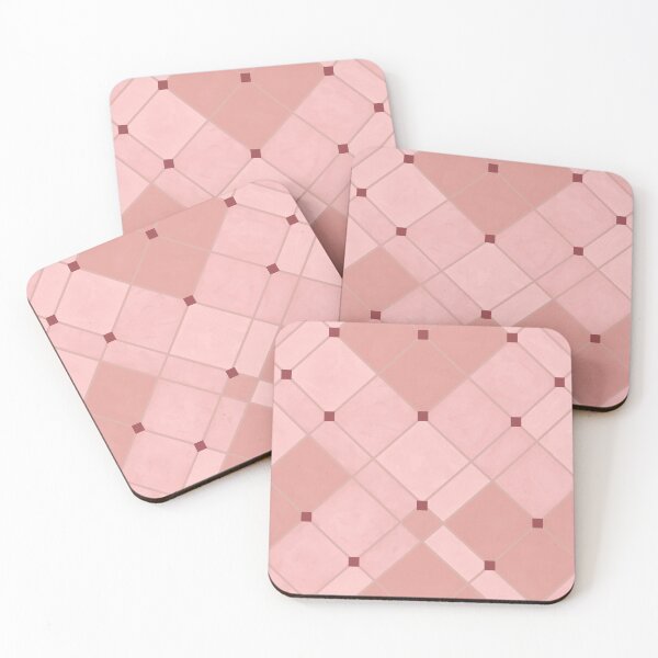 Item preview, Pink Terracotta Trellis Tiles designed and sold by SilverPegasus.